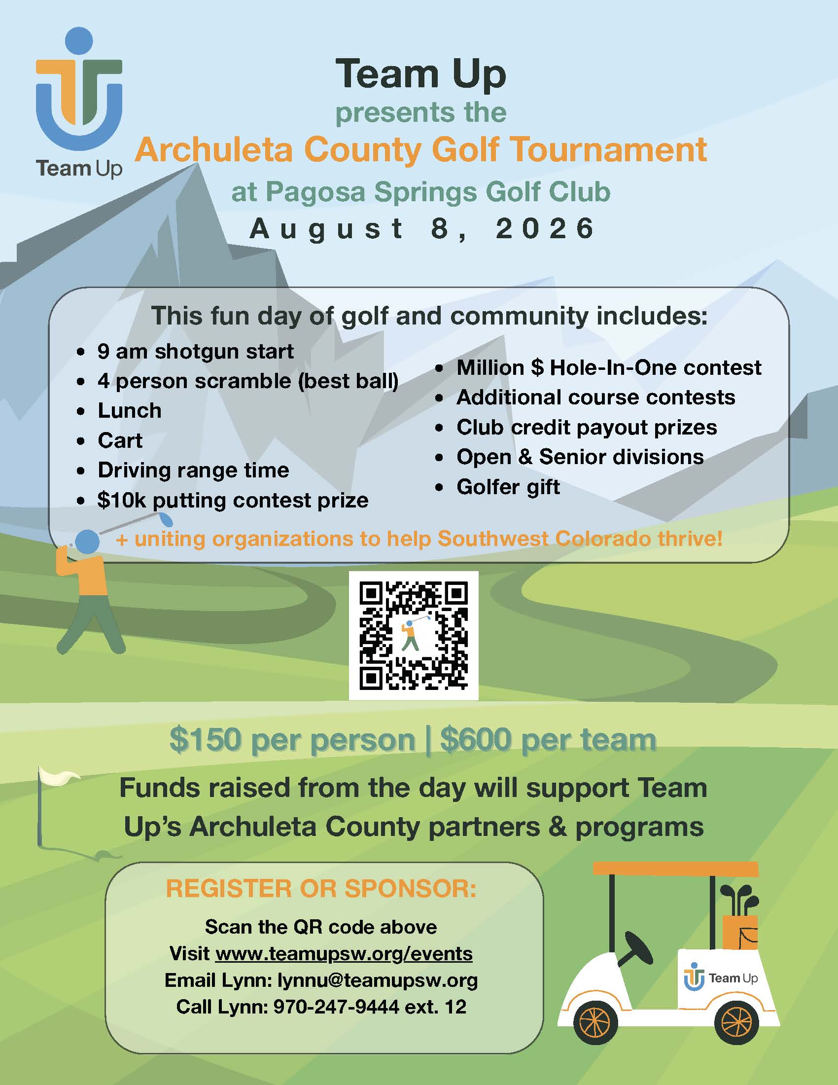 Team Up Archuleta Golf Flyer